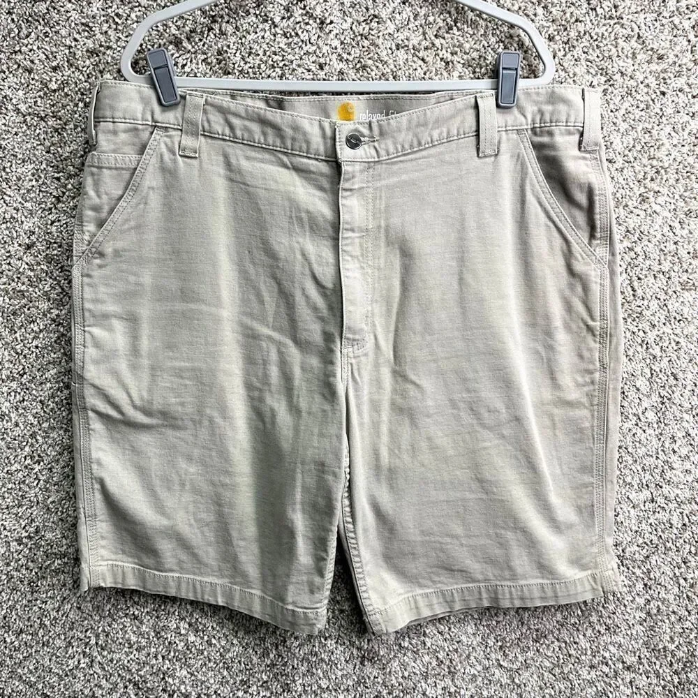 Carhartt Shorts Men's 42‎ Khaki Tan Relaxed Fit Cargo